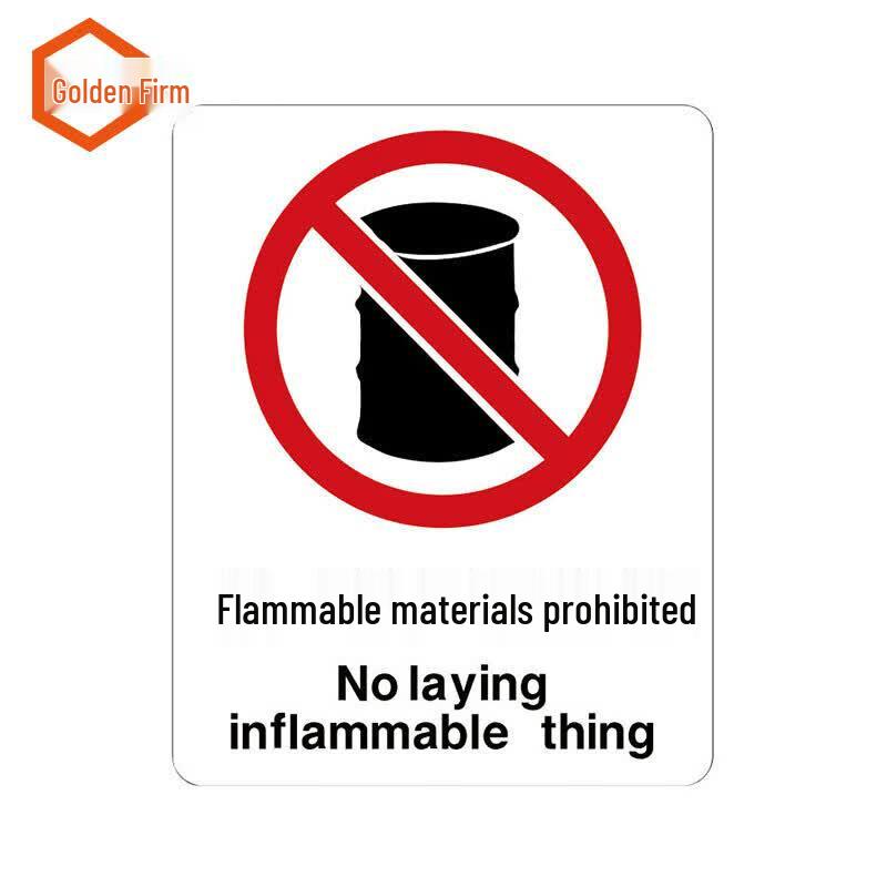 Industrial Safety Warning Sign - Aluminum Plate 25x31.5cm