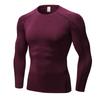 Men's Pro Compression Long Sleeve Running T-Shirt - Elastic, Sweat-Wicking, Quick-Dry for Sport & Fitness