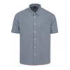 Fabric Mens Gingham Poplin Short-Sleeved Shirt