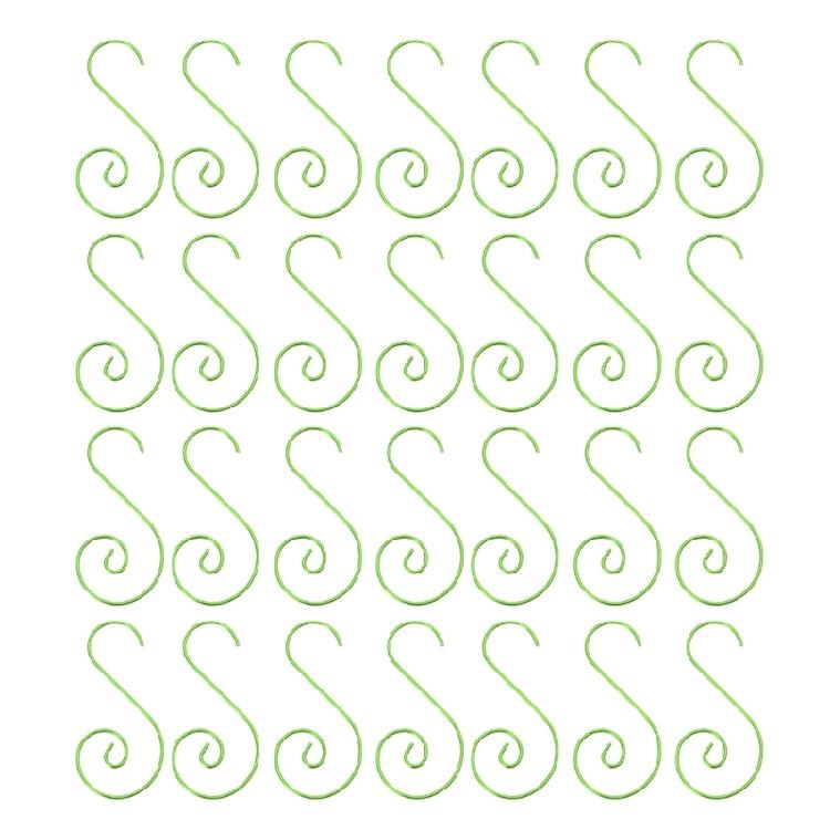 100pcs Christmas Tree Decoration Hooks S Shaped Hangers for Hanging Ornaments Metal Holiday Ornament Hanging Solution