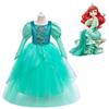 Jasmine Aladdin Princess Mermaid Cosplay Dress for Girls - Halloween Performance & Flower Girl Outfit