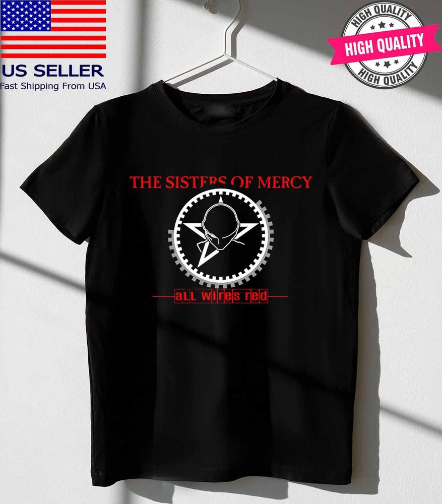 

All Wires Red The Sisters of Mercy TShirt Classic Black Unisex S-5XL 1G0387 Unisex T-Shirt XL