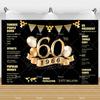 Фон для 60-летия Женщина Мужчина 60 Лет Украшения на День Рождения Товары для вечеринки Блестящие Шары Баннер "Шестьдесят" Реквизит для Фотосессии