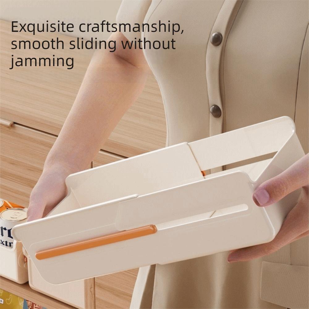 Plastic Retractable Drawer Organizer Right Angle Sorting Storage Box Cabinet Storage Bins  Spice