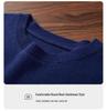 2025 Men's Autumn/Winter Color Block Cashmere Knit Jacquard Sweater - Loose Long Sleeve Base Layer