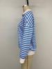 Autumn 2025 Women's Striped College-Style Loose Zipper Hoodie