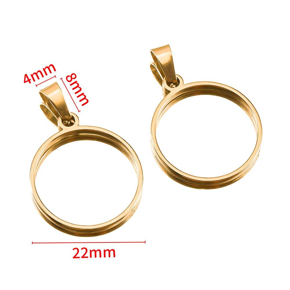 5pcs Hollow Stainless Steel Star Moon Frames Blank Bezel DIY Earrings Geometric Heart Pendant Base Charm Necklace Jewelry Making