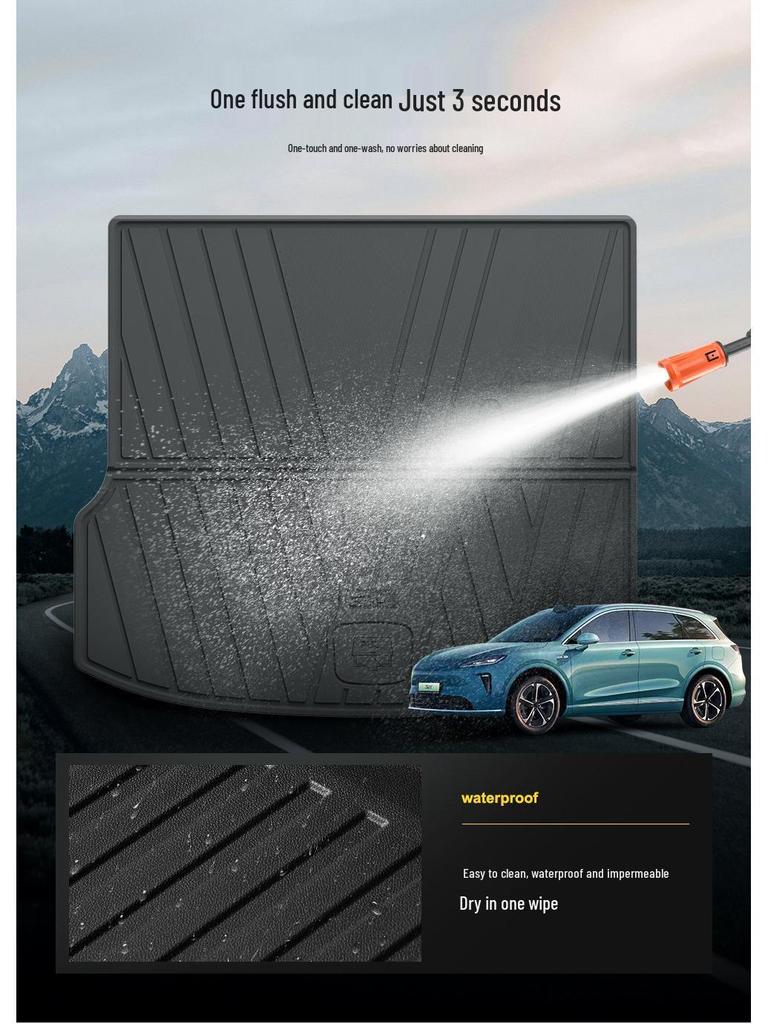 Huawei Shangjie H5 Trunk Mat: 3W All-TPE, Compatible with HarmonyOS, Car Accessory for Smart Travel.