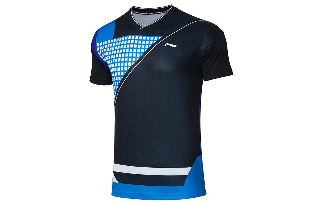 Li Ning Badminton Collection Spring T Shirt Men s Black AAYR201-3 XL