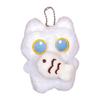 Black Kitten Doll Plush Toy Keychain With Bells Fish  Holiday Ornament Birthday Gift For Children Car Accessories