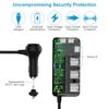 QC3.0 Auto Socket Lighter Splitter,12V/24V 3-Socket 120W DC Power Car Adapter with LED Voltmeter Main Switch,8.5A 4USB Fast Outlets,Independent ON/Off