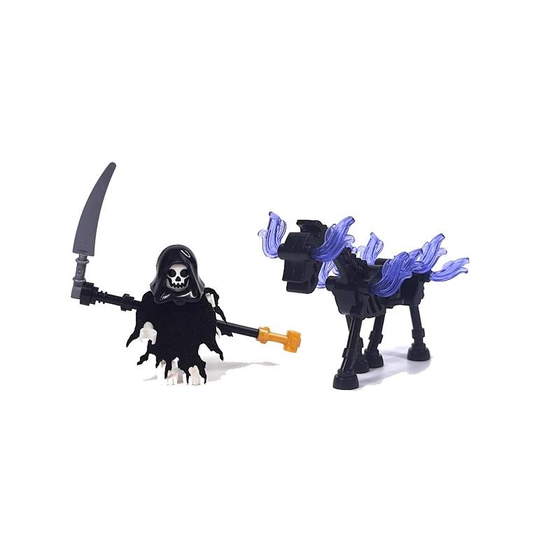 Boys' Halloween Skeleton Minifigures Building Blocks Toy