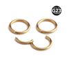 Stainless Steel Nose Rings, Lip Rings, Bone Stud Earrings: Simple Round Body Piercing Jewelry.