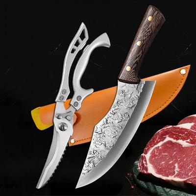 Kitchen Cleaver Forged Butcher Knife Household Slicing Meat Fish Cutting Chicken Bone Scissors High Quality Chef Cooking Tools