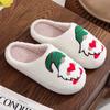 Fashion Winter Christmas Cartoon Dwarf Cotton Slippers for Women Mix Color Warm Plush Slides Woman Comfortable Non Slip House Shoes Lady