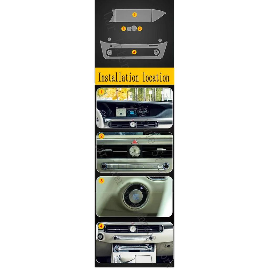 For GENESIS G90 Gearbox Panel Navigation Screen Automotive Interior TPU Protective Film Anti-Scratch Accessorie