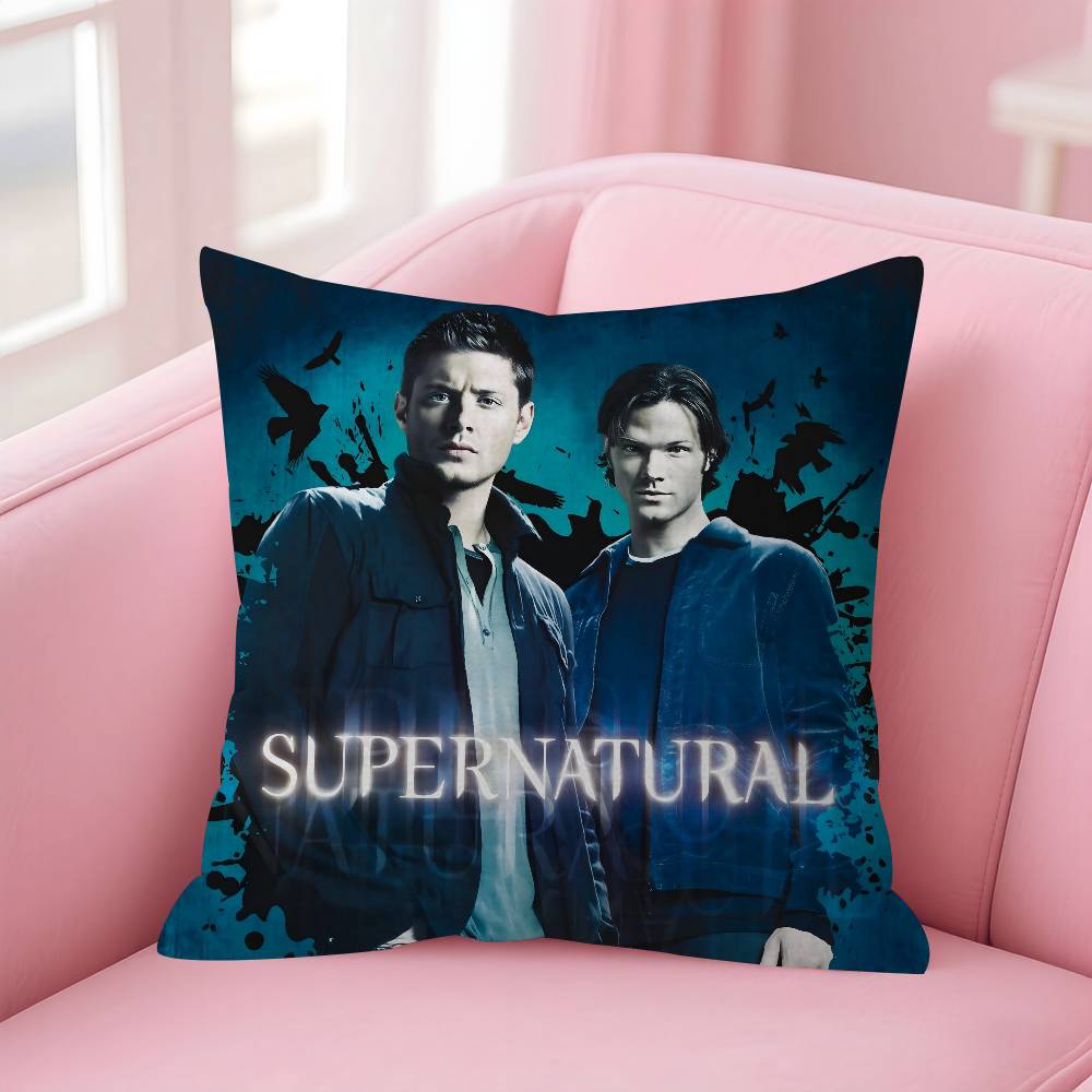 Tv Series Supernatural Pillow Cover Sofa Cushion Cover Home Room Decoration Children Gift