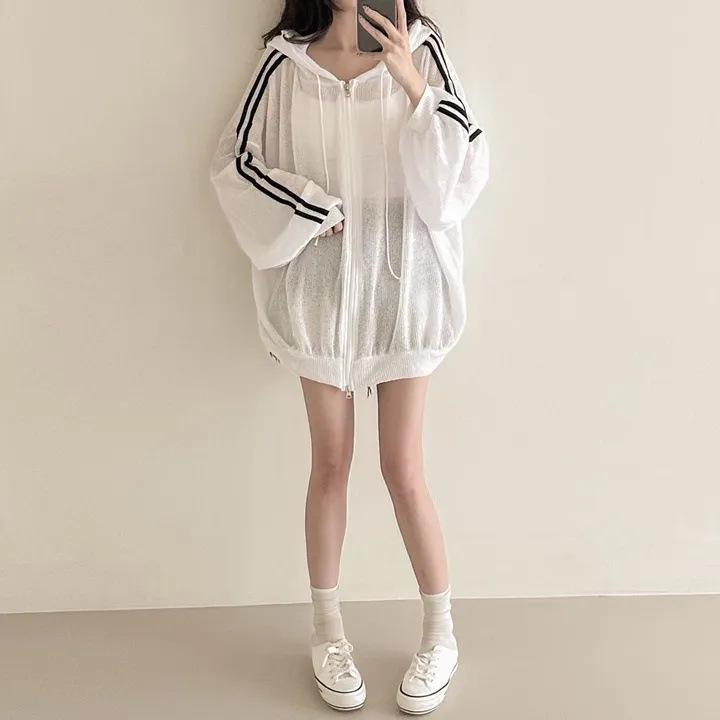 Thin Linen Jacket Fashion Ladies Jacket Sunscreen Clothing Retro Loose Long-sleeved Knitted Cardigan