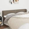 Headboard - Maison Exclusive - Taupe Fabric - With Ears - Adjustable Height - 183 X 23 X 78/88 Cm