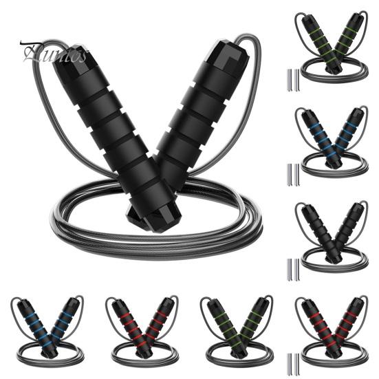 300CM Steel Wire Skipping Rope Adjustable Non-slip Handle Tangle-Free Physical Testing Weight Training Students Kids Adults Fitness Jump Rope