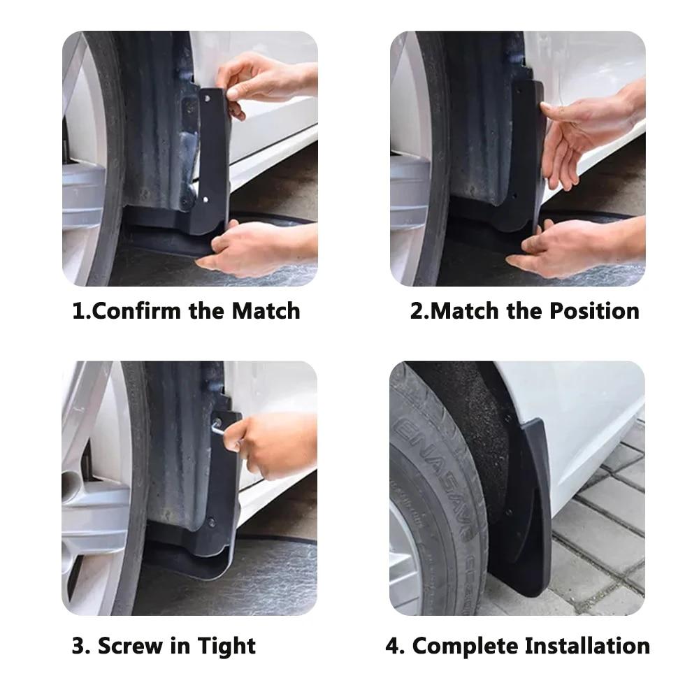 

4 шт./компл. автомобильные брызговики для Toyota Corolla AE140 2007-2013 Брызговики Fender передние и задние брызговики