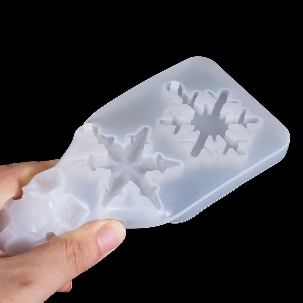 Jewelry Crafts Home Decoration Snowflake Resin Molds Silicone Pendant Epoxy Resin Mold Christmas Gift