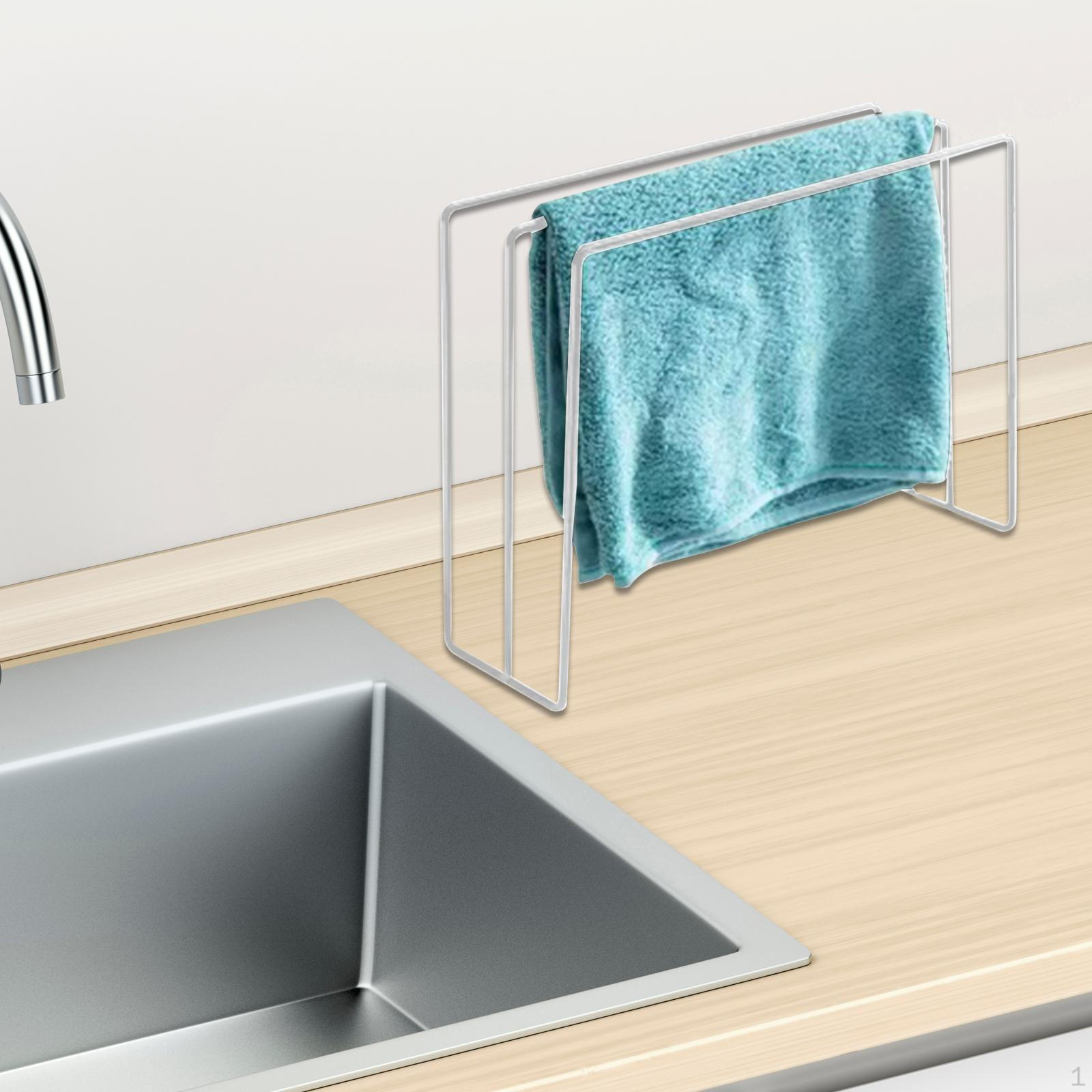 

Подставка для сушки полотенец на столешницу, держатель для полотенец, подставка для ванной комнаты белый