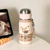 Cute Cartoon Puppy Thermos Stainless Steel Bottle With Tea Separation Vacuum Insulation Water Cup Portable Direct Drinking Cups