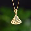 Hotan Jade S925 Silver Small Skirt Pendant Necklace