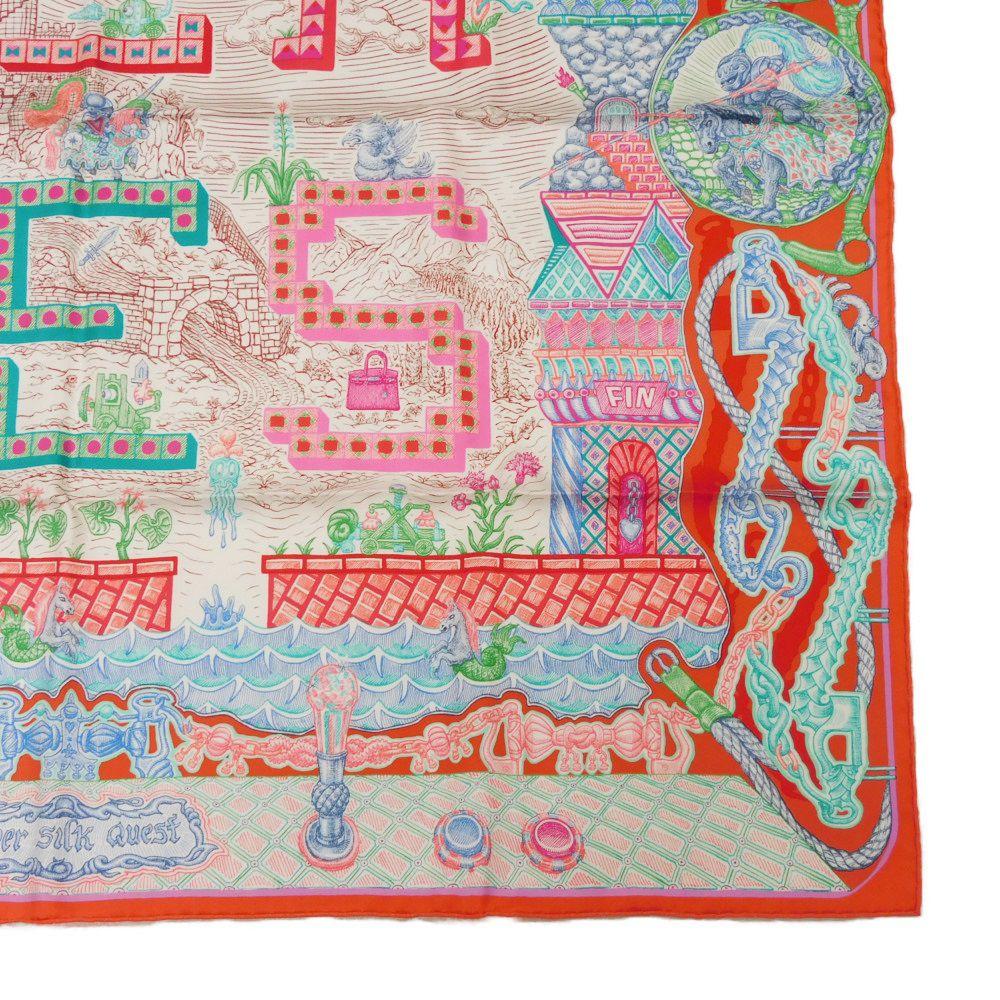 Used 9212 Carre 90 7955 Turquoise Rose Multicolor Character Watch in Excellent Condition. Super Silk Quest 13815 Rouge.