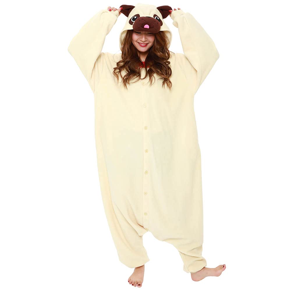 SAZAC Fleece Pug Kigurumi 2751