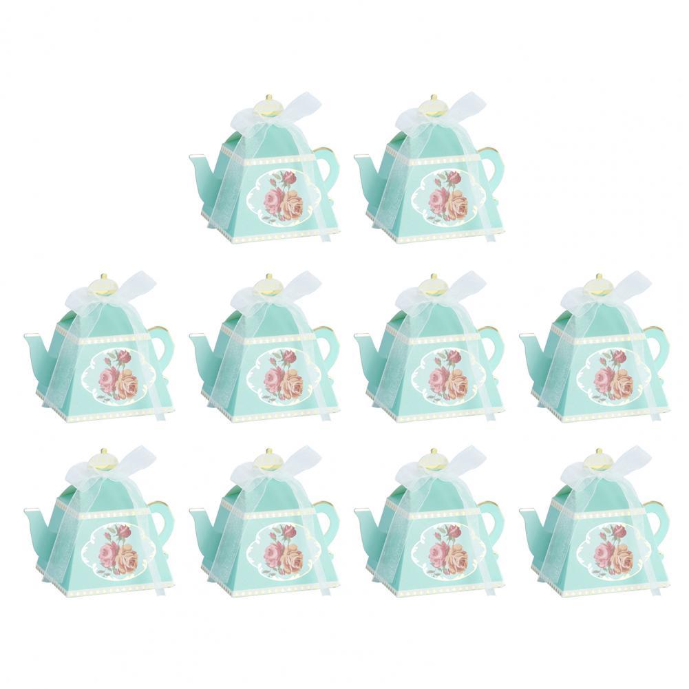 10Pcs Packaging Paper Box Eco-friendly Fresh Colors Candy Box Easy to Assemble Candy Boxes for Party Flower Paper Box