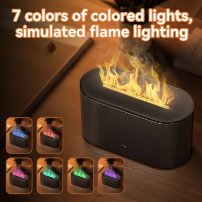 Diffuseur de feu de camp 7 couleurs Mini diffuseur de flamme Humidificateur Air Aromathérapie Diffuseur d'huiles essentielles pour