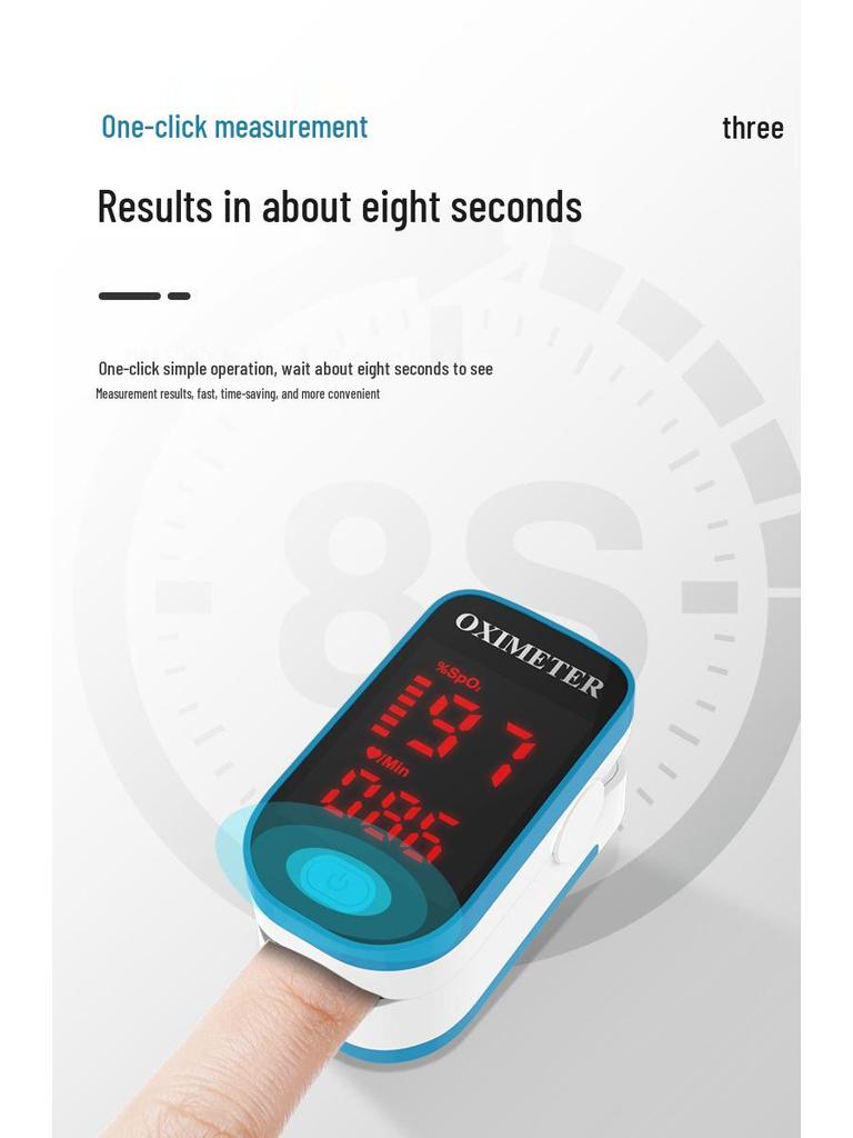 LK87 Fingertip Pulse Oximeter - Digital Display Oxygen Saturation Monitor