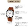 Men's Watch Leather Antique Waterproof Leather Strap Waterproof Analog Quartz Watch Simple Men's Accessory - Birthday Christmas Valentine's Day Gift