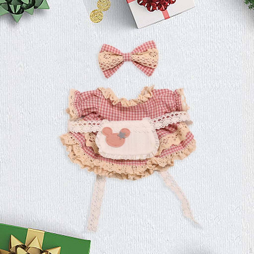Entzückendes kariertes Puppenkleid für 87'' Puppen