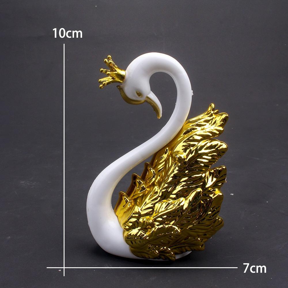 Mini Cigno Coppia Modello Figurina Da Collezione Interno Auto Decorazione Torta Nuziale Regalo di Nozze per Ospite Accessori per la Casa