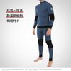 Hidamari Men's Chomolungma Pro Long Sleeve High Neck Undershirt, Warm Underwear, Sapium, Triple Layer, Size LL (XL), Navy [QMPS903]