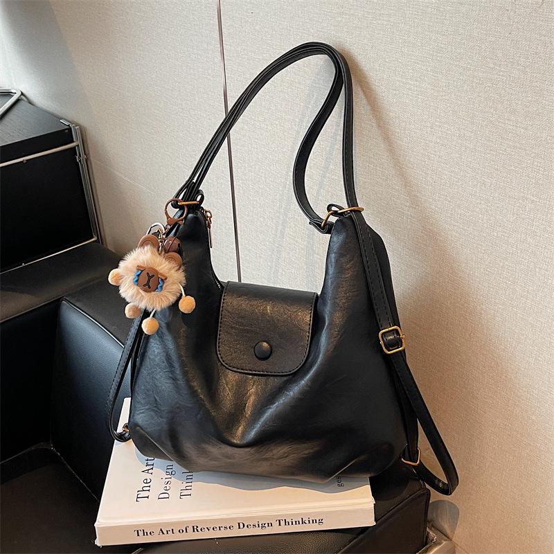 Premium Sense Retro Large-capacity Bag Women's New Casual Commuter Backpack Single Shoulder Tote Bag