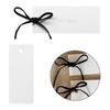 50Pcs Multipurpose Seating Cards with 50 Soft Velvety Ribbon 10x4cm Empty Table Place Card For Weddings And Celebration