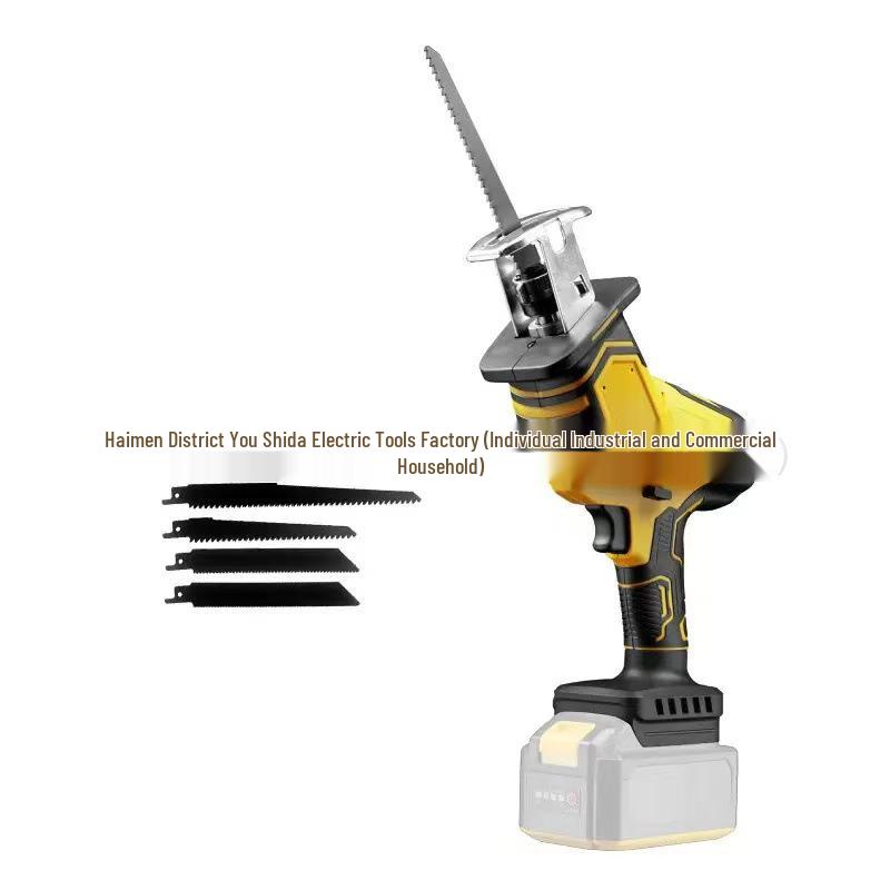21V Brushless Electric Reciprocating Saw: Handheld Woodworking & Logging Saber Saw