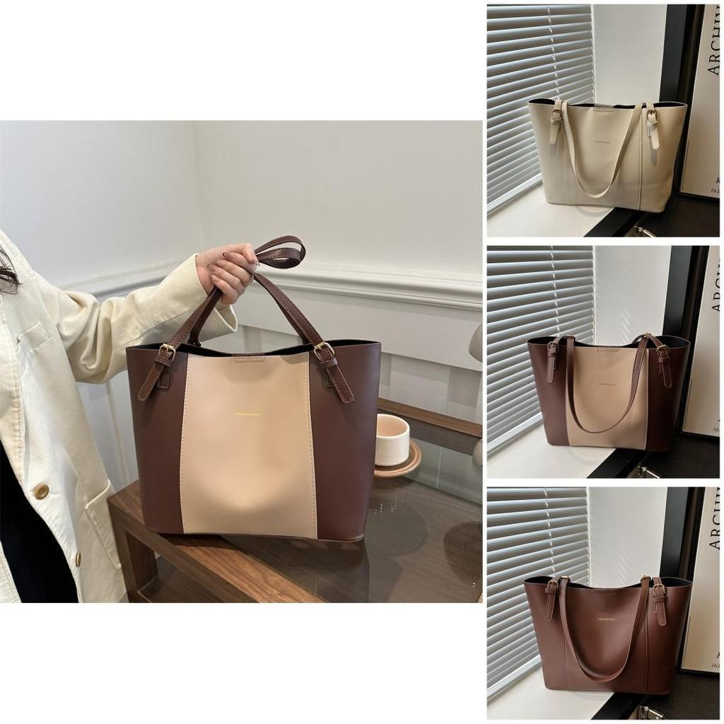 Sac Cabas Style Coréen Colorblock Grande Capacité Pour Femmes Parfait Pour Les Sorties Quotidiennes