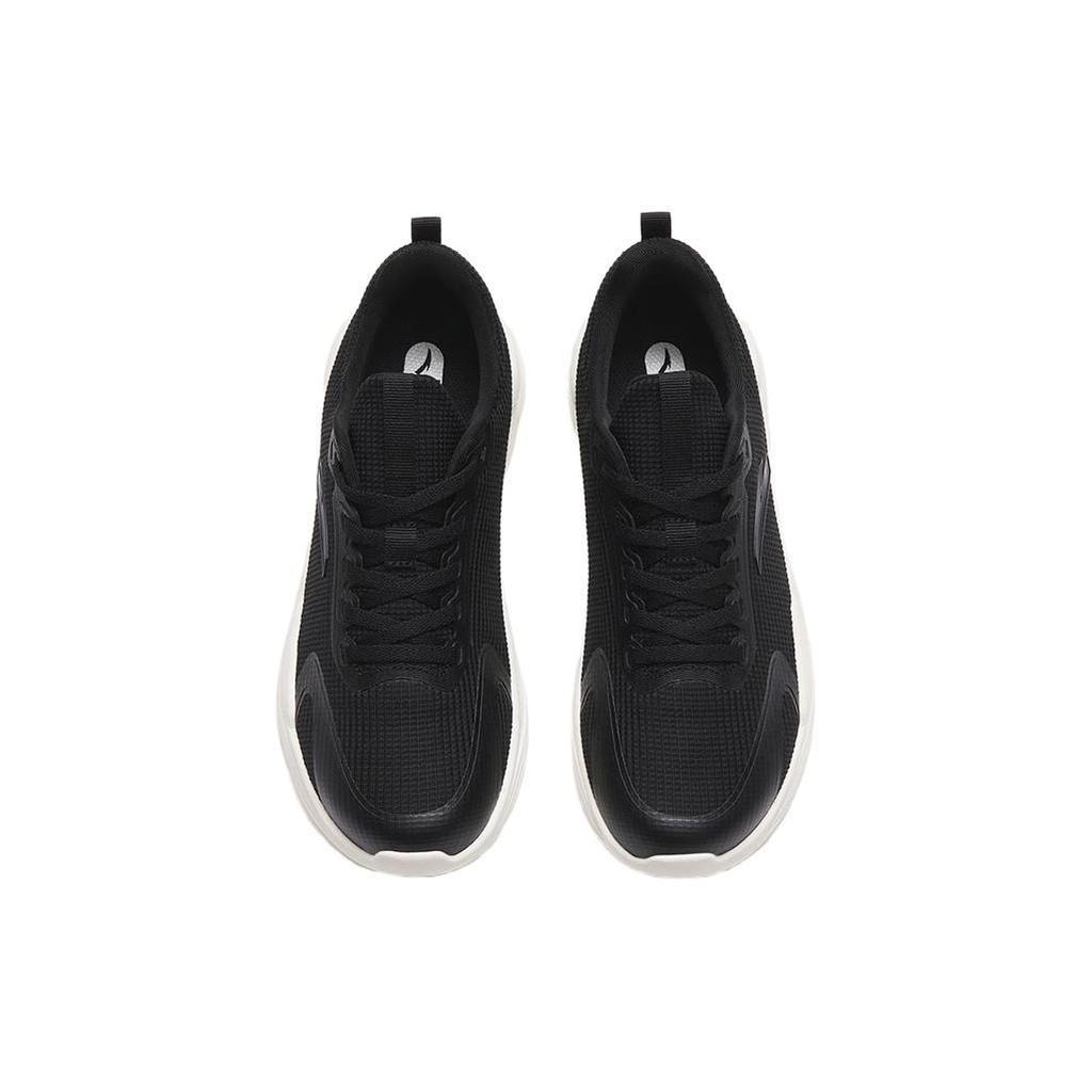 Anta Fabric Slip Resistant Abrasion Resistant Low top Training Shoes Women's Black White 122317713-1