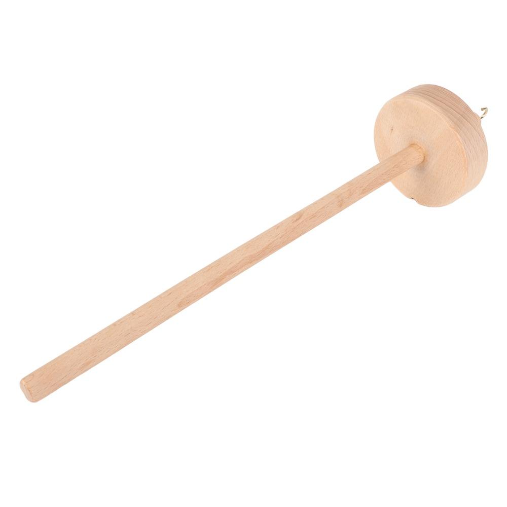 Artisan Carved Yarn Spinning Tool Comfortable Touch Top Whorl Spindle For Spinning Enthusiasts