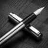 Jinhao 65 Fountain Pen Matte Black All Steel Barrel Extra Fine Nib Ink Pens for Writing Office School Calligraphy
