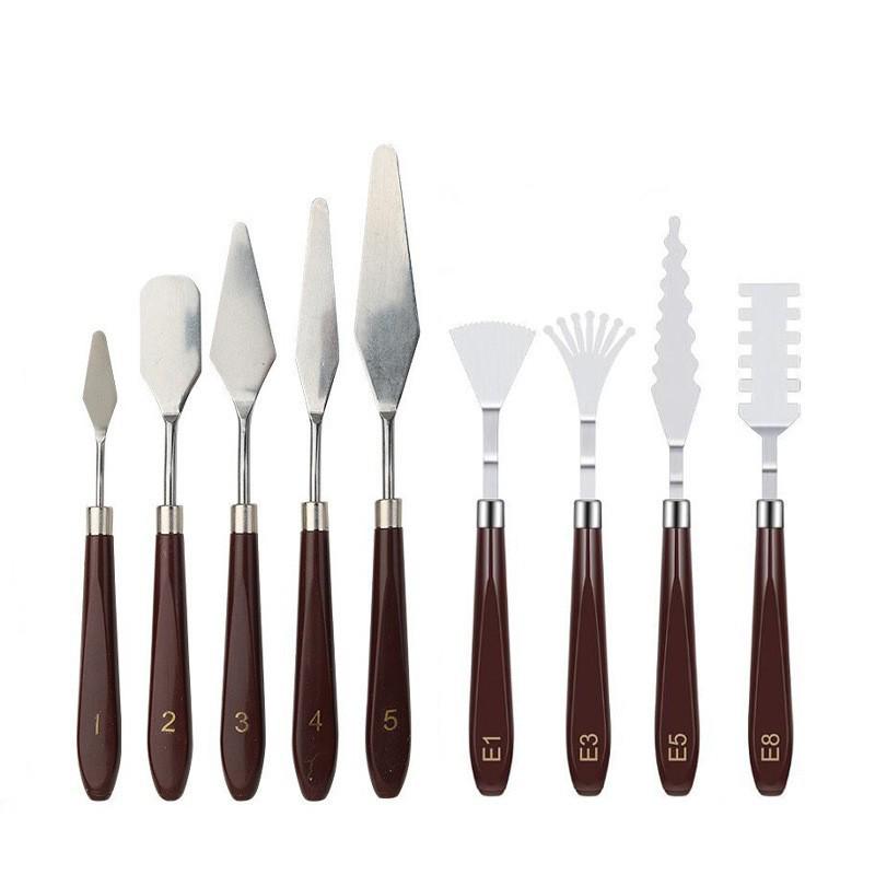 Art Spatula Set: Stainless Steel Palette Knife for Oil, Gouache, and Pastels
