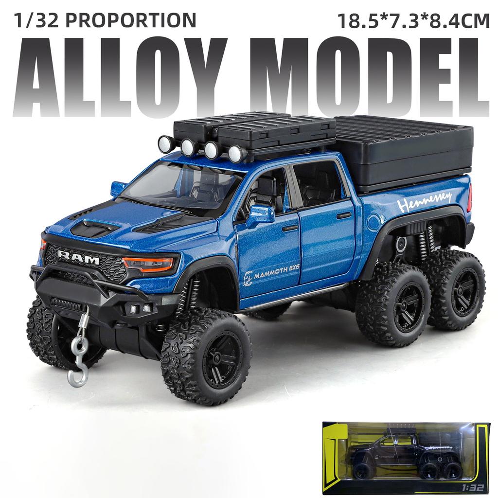 1:32 Dodge Tyrannosaurus RAM TRX Off Road SUV Pickup Truck Alloy Metal Diecast Model Car Home Trendy Ornaments Decorations Gifts