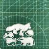 Fox Hedgehog and Rabbit Art Pattern Metal Cutting Dies Craft Embossing Scrapbooking Stamps for Card Making Decor