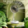 Portable Folding Fan 6000mAh USB Remote Control Air Cooler Silent Rechargeable Wireless Floor Standing Fan For Outdoor Home