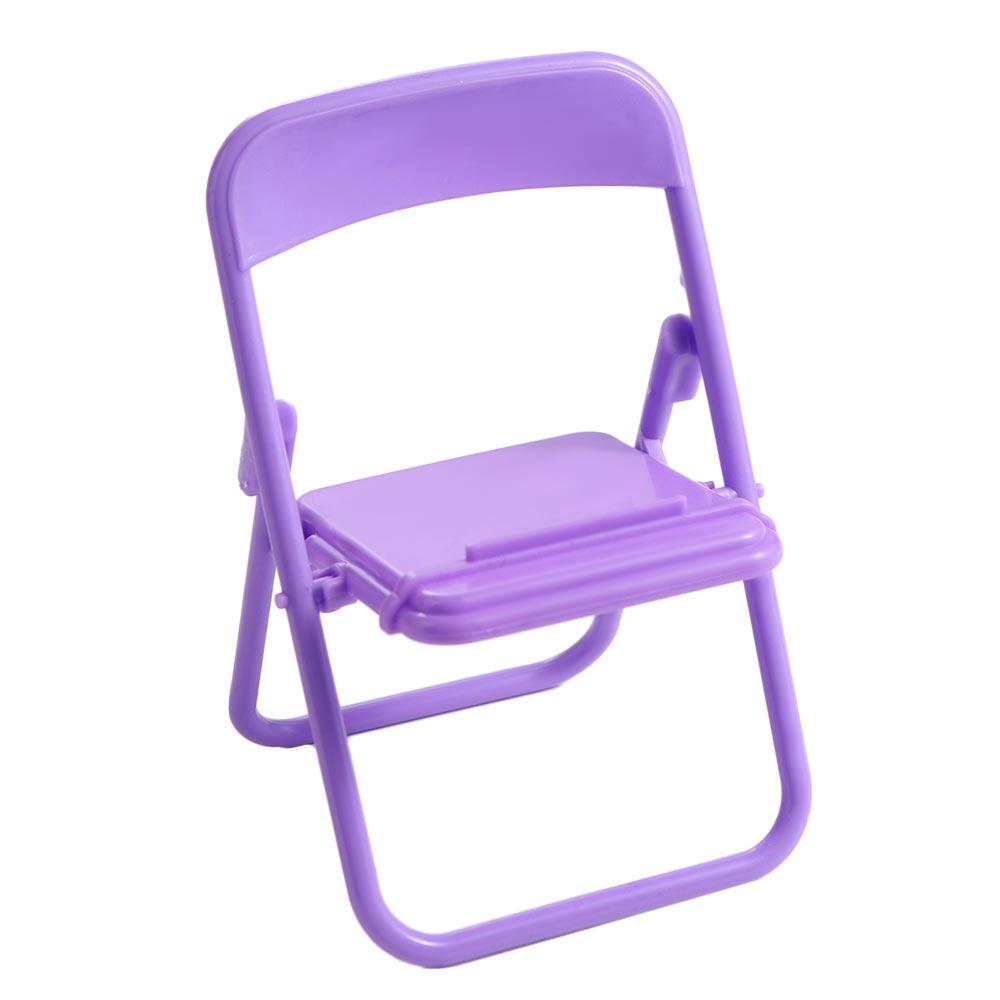 Niedlicher Kunststoff-Handyhalter ABS Dekorativer Mini-Stuhl-Handyständer Tragbarer Mini-Stuhl Mini-Handyhalter Damen